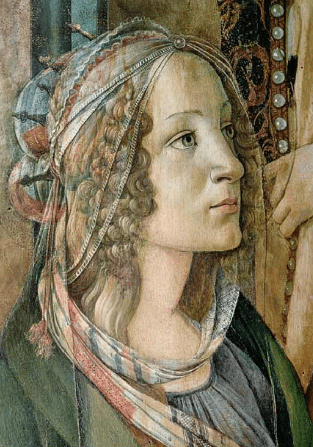 Détail de Sainte Catherine du retable de San Barnaba – Sandro Botticelli Sandro Botticelli