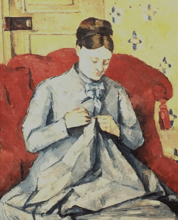 Madame Cezanne coud – Paul Cézanne Paul Cézanne