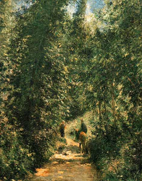 Chemin sous les arbres, été – Camille Pissarro Camille Pissarro