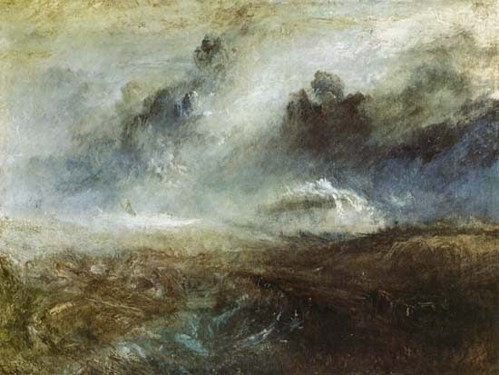 La mer mouvementée avec l’épave – William Turner William Turner