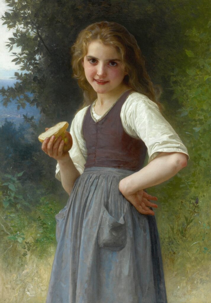 Thé de l’après-midi dans les champs – William Bouguereau William Bouguereau