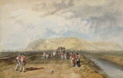 Winchelsea vue de la route de Rye – William Turner William Turner