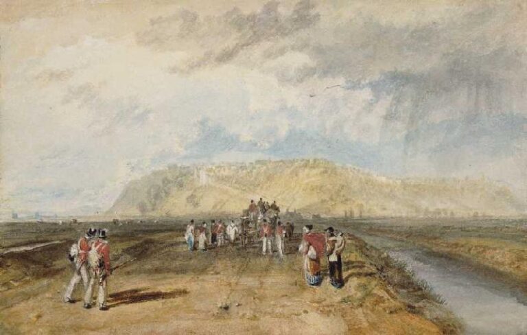 Winchelsea vue de la route de Rye – William Turner William Turner