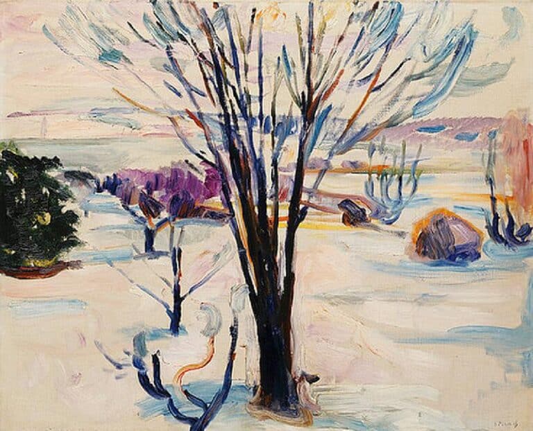 Paysage d’hiver à Jeløya – Edvard Munch Edvard Munch