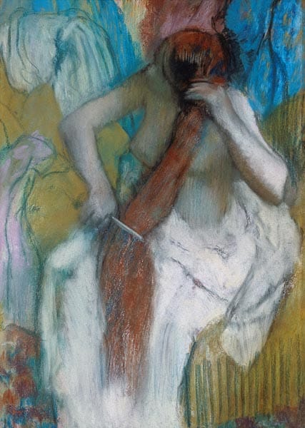 Femme se peignant les cheveux – Edgar Degas Edgar Degas