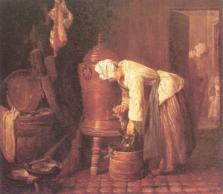 Femme tirant de l’eau d’une urne – Jean Siméon Chardin Jean Siméon Chardin