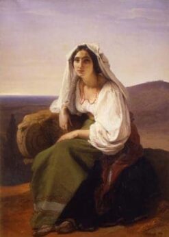 Woman from Ciociaria (Roman peasant woman) – Francesco Hayez Francesco Hayez