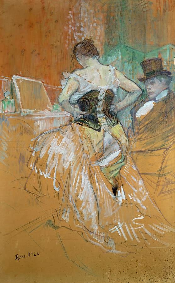 Femme avec corset – Toulouse Lautrec Henri de Toulouse-Lautrec