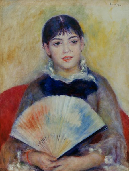 Femme avec un éventail 1880 – Pierre-Auguste Renoir Pierre-Auguste Renoir