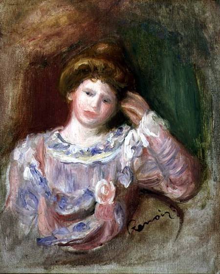 Femme qui appuie sa tete dans ses mains – Pierre-Auguste Renoir Pierre-Auguste Renoir