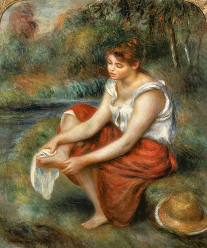 Femme se lavant les pieds – Pierre-Auguste Renoir Pierre-Auguste Renoir