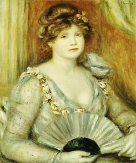 Femme avec un éventail – Pierre-Auguste Renoir Pierre-Auguste Renoir