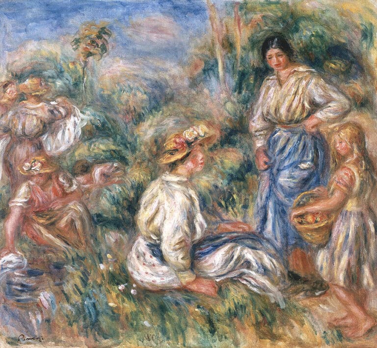 Femme dans un paysage – Pierre-Auguste Renoir Pierre-Auguste Renoir