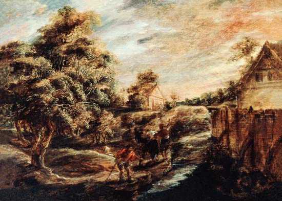 Paysage boisé au coucher du soleil – Peter Paul Rubens Peter Paul Rubens