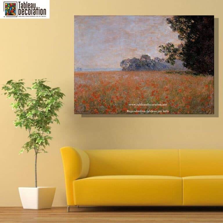 Champ d’avoine aux coquelicots – Tableau Monet Claude Monet 6