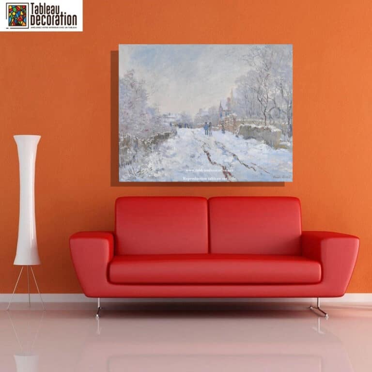 Rue sous la neige, Argenteuil – Tableau neige Monet Claude Monet 4