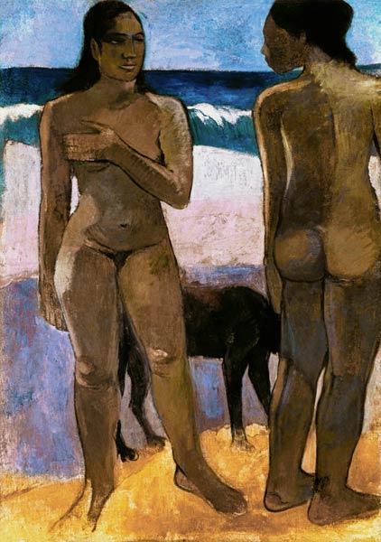 Deux femmes tahitiennes sur la plage – Paul Gauguin Paul Gauguin