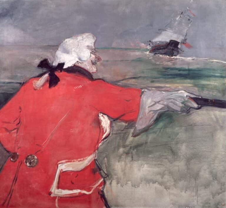 L’Amiral Viaud, ou Paul Viaud en costume d’amiral – Toulouse Lautrec Henri de Toulouse-Lautrec