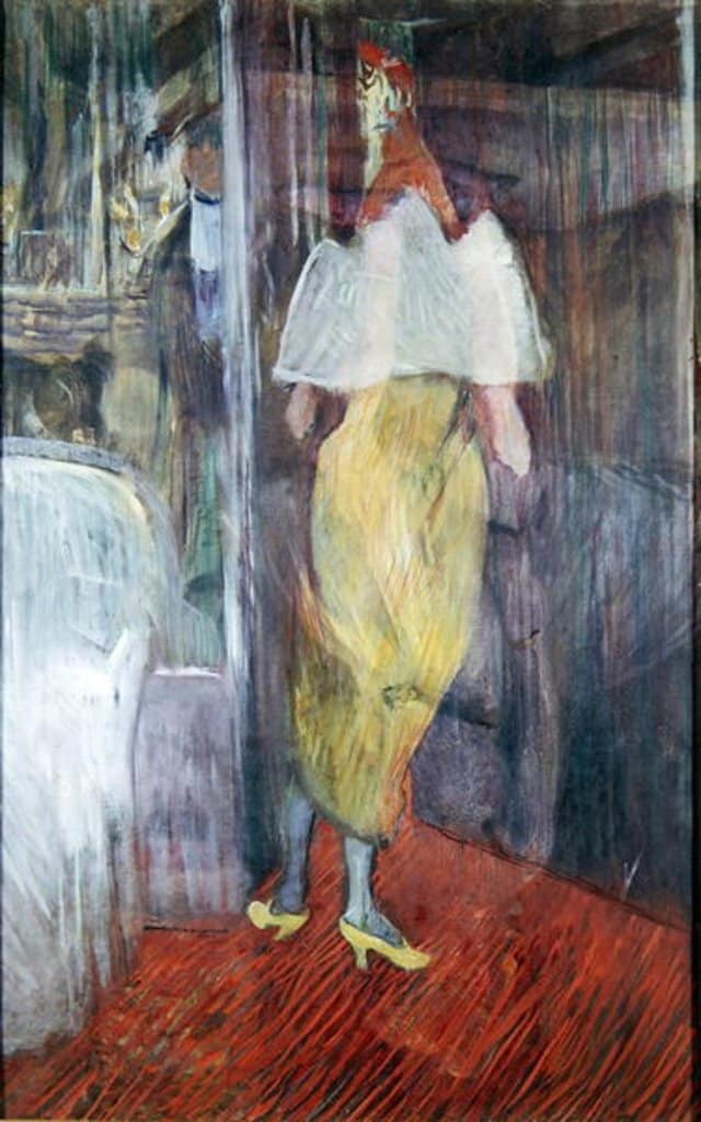 Femme entrant dans une loge au théâtre – Toulouse Lautrec Henri de Toulouse-Lautrec