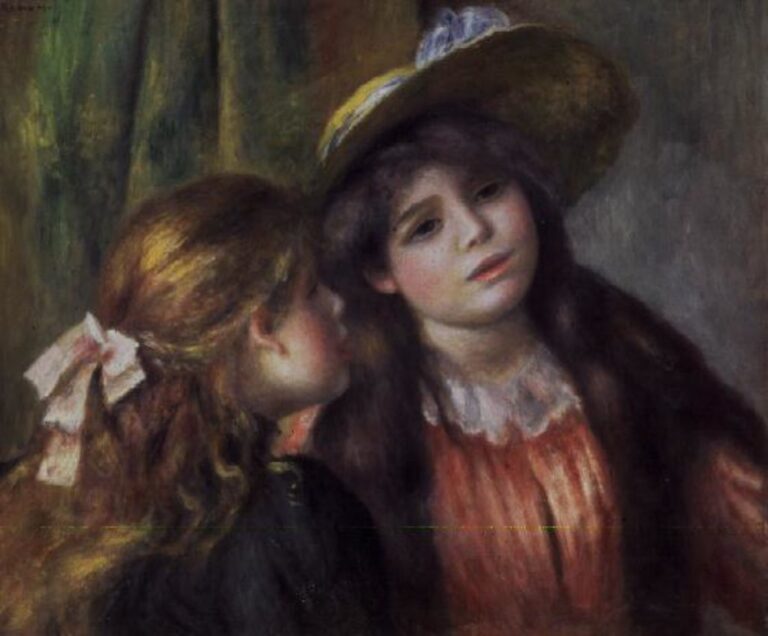 Portrait de deux filles – Pierre-Auguste Renoir Pierre-Auguste Renoir