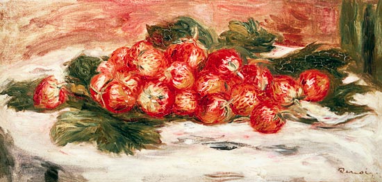 Fraises sur une nappe blanche – Pierre-Auguste Renoir Pierre-Auguste Renoir