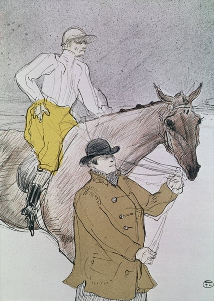 Le jockey a mené au départ – Toulouse Lautrec Henri de Toulouse-Lautrec