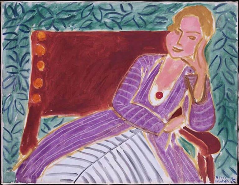 Jeune femme assise dans une robe persane – Matisse Henri Matisse