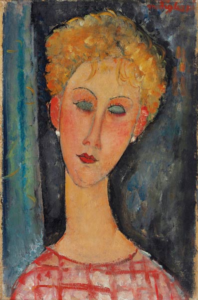 Jeune fille avec des boucles d’oreilles – Amedeo Modigliani Amedeo Modigliani