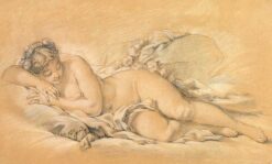 Young Woman Sleeping – François Boucher François Boucher
