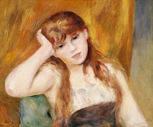 Jeune fille blonde – Pierre-Auguste Renoir Pierre-Auguste Renoir