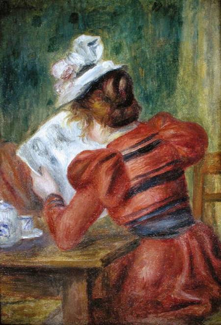 Jeune fille qui lit – Pierre-Auguste Renoir Pierre-Auguste Renoir