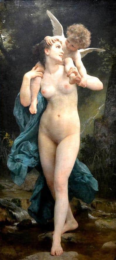 La jeunesse et l’amour – William Bouguereau William Bouguereau