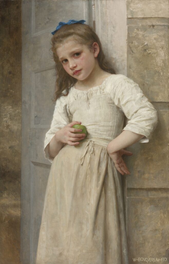 Yvonne sur le pas de la porte – William Bouguereau William Bouguereau